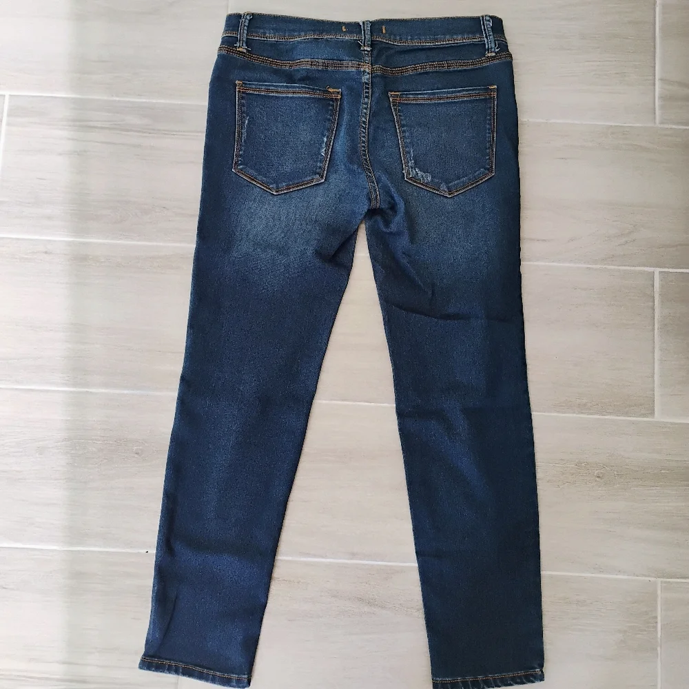 Free People Blue Skinny Jeans with Sleek Design Size 27 - Picture 2 of 6
